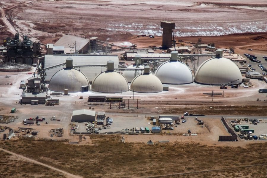 FSI Engineering Potash Storage Domes with Dispatch and Reclaim Conveying Systems