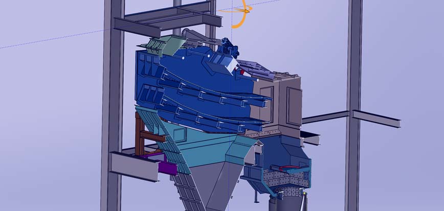 FSI Engineering 3D Section View Crusher Cutaway
