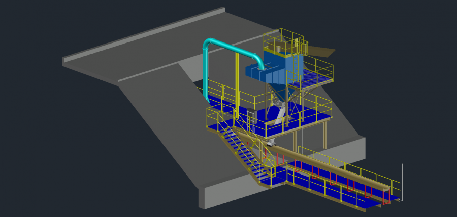 FSI Engineering 3D Model Dust Collection System